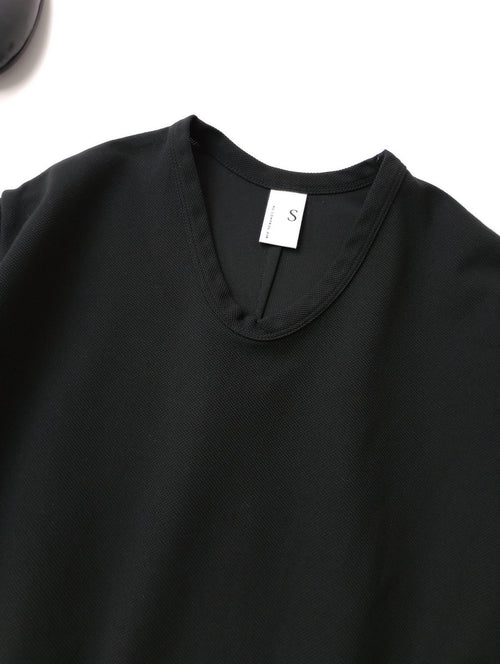 NO CONTROL AIR ノーコントロールエアー フィールドセンサー 2重編みカノコ 5分袖 Tシャツ カットソー トップス  黒 ブラック  (12M＋3905)【中古】