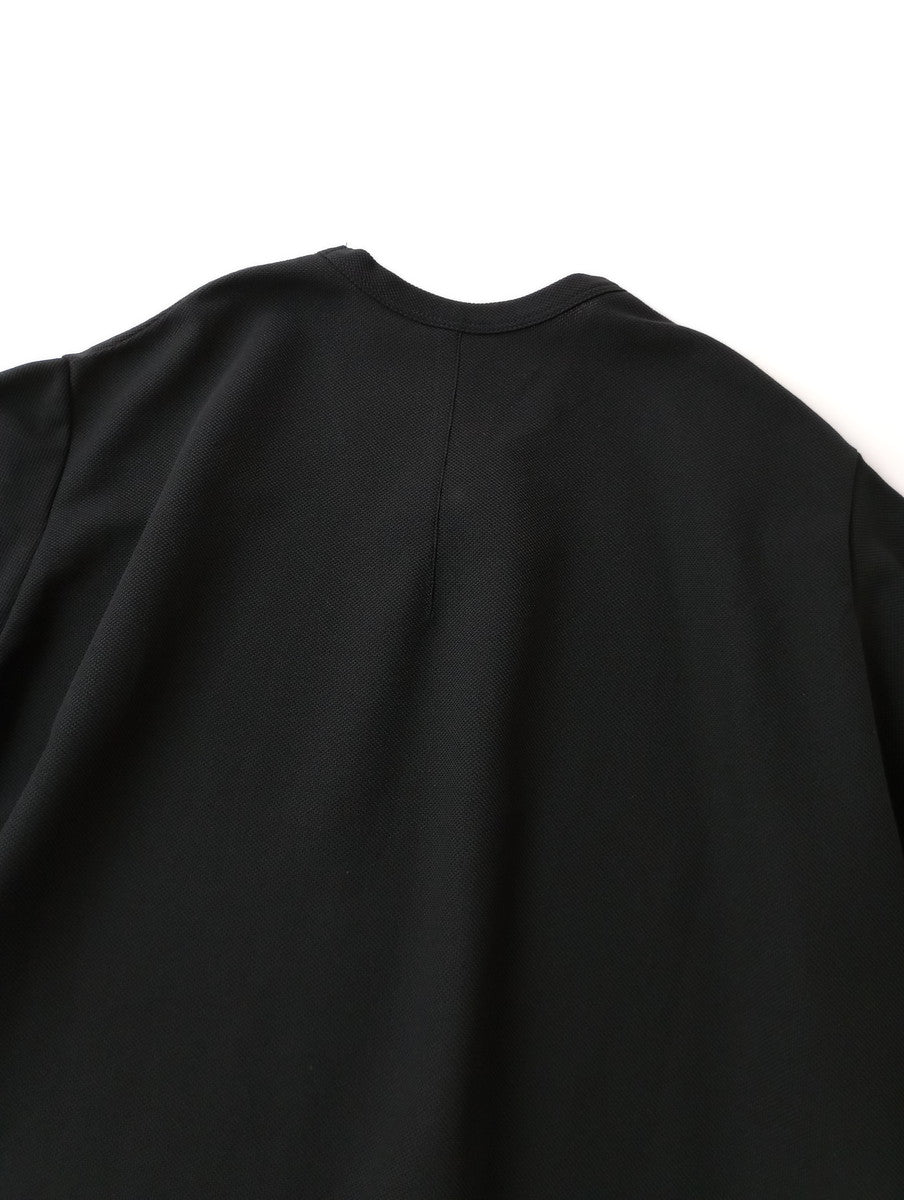 NO CONTROL AIR ノーコントロールエアー フィールドセンサー 2重編みカノコ 5分袖 Tシャツ カットソー トップス  黒 ブラック  (12M＋3905)【中古】