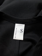 NO CONTROL AIR ノーコントロールエアー フィールドセンサー 2重編みカノコ 5分袖 Tシャツ カットソー トップス  黒 ブラック  (12M＋3905)【中古】
