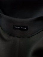 TRAVAIL MANUELトラヴァイユマニュアル クッション ダンボール ロング エア コート ダークグレー【中古】