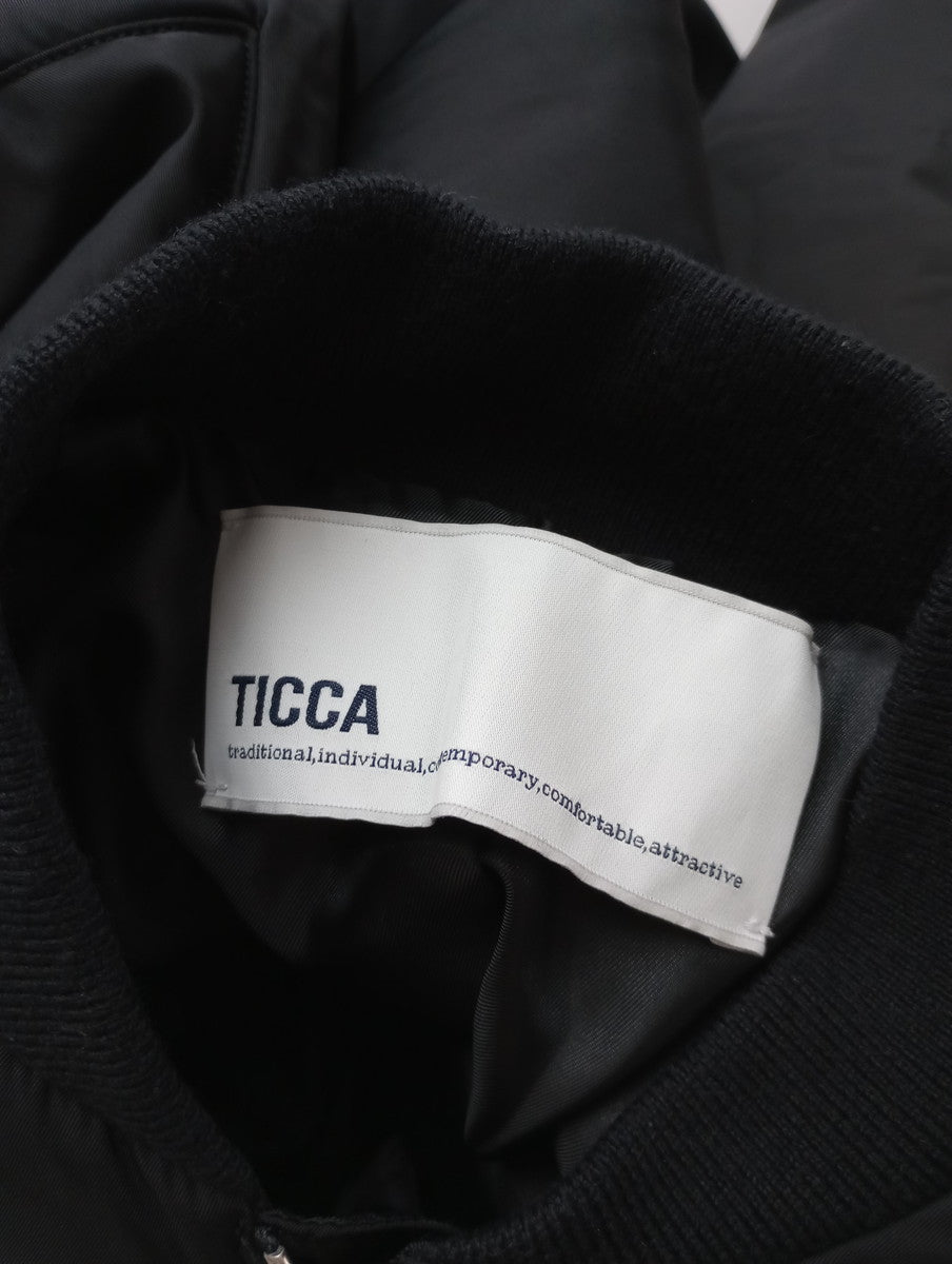 TICCA ティッカ ショート MA-1 ブルゾンジャケット アウター 黒 ブラック 【中古】