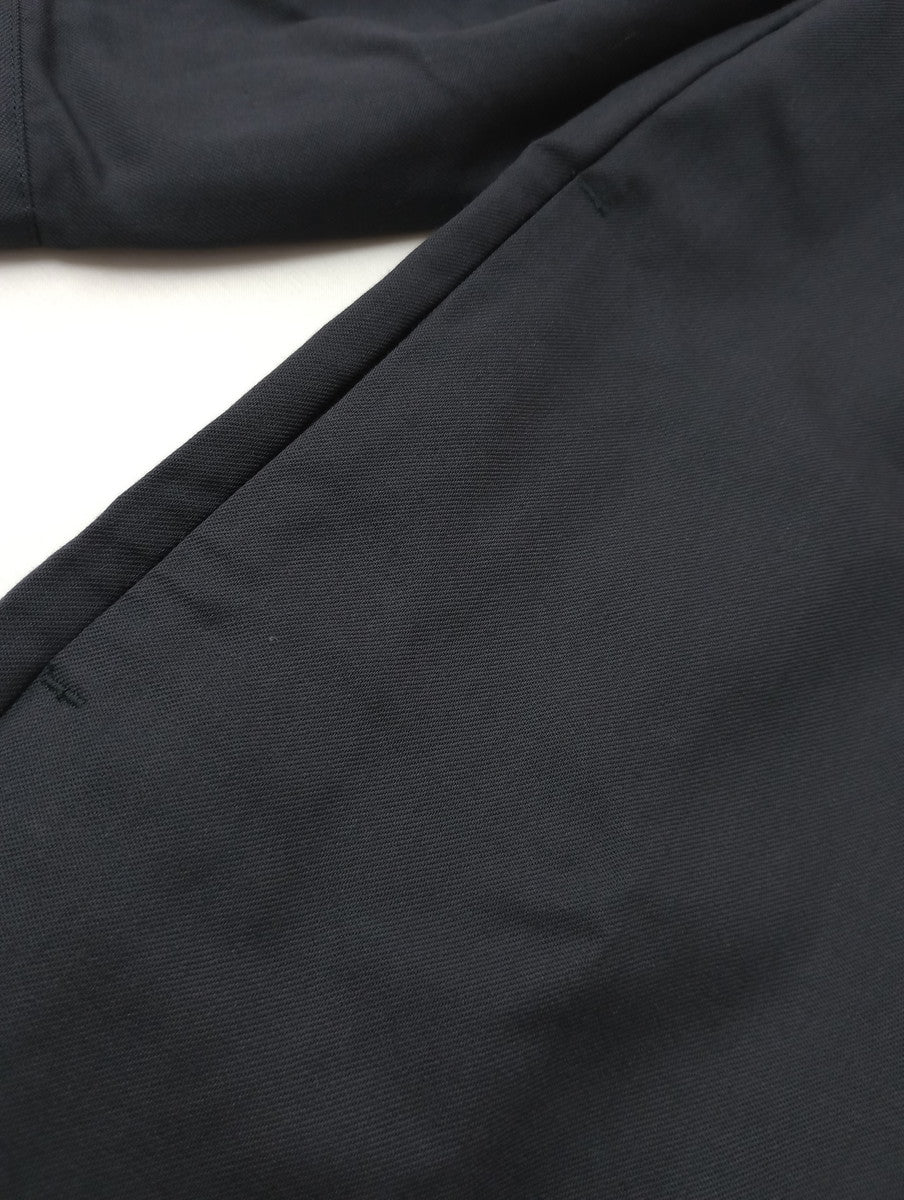 TICCA ティッカ ウォッシャブルウールスタンドカラー ロング シャツ ワンピース 黒に近いダークネイビー 【中古】