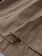 suzuki takayuki スズキタカユキ weather-cloth shirt ウェザークロス シャツ コットン 綿 リネン ワンピース ロング ドレス コート  ベージュ 【中古】