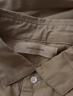 suzuki takayuki スズキタカユキ weather-cloth shirt ウェザークロス シャツ コットン 綿 リネン ワンピース ロング ドレス コート  ベージュ 【中古】