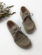 BIRKENSTOCK ビルケンシュトック Pasadena Taupe パサデナ スエード レザー モカシン シューズ  靴  カーキがかったベージュ  37 24 【中古】