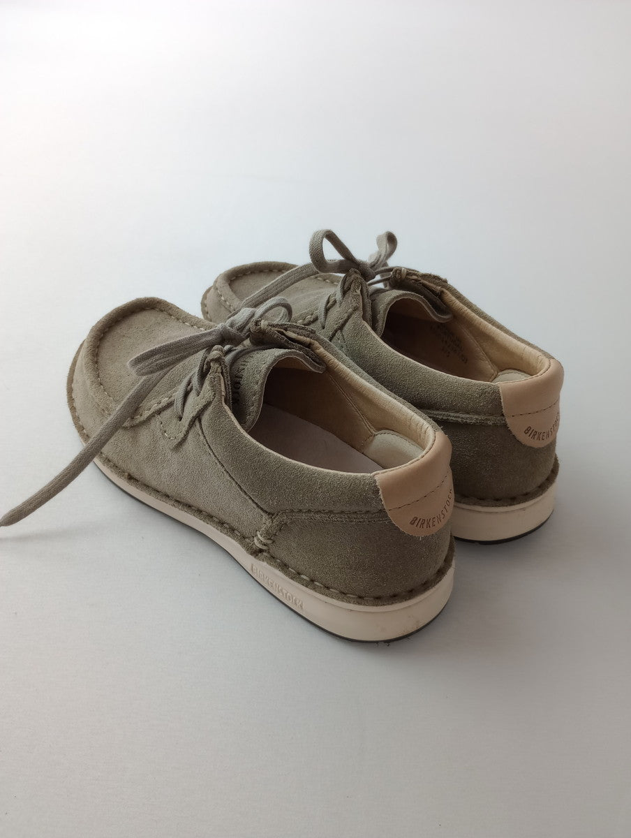 BIRKENSTOCK ビルケンシュトック Pasadena Taupe パサデナ スエード レザー モカシン シューズ  靴  カーキがかったベージュ  37 24 【中古】
