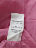 UNIVERSAL TISSU ユニヴァーサルティシュ 100～120/2 ブロード バンドカラー 長袖 シャツ トップス  ピンク【中古】