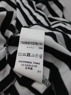 UNIVERSAL TISSU ユニヴァーサルティシュ クラシック天竺 ボーダー ワイド 半袖 カットソー トップス Tシャツ  （12M+3844）【中古】