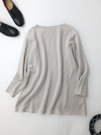 JURGEN LEHL ヨーガンレール ウール アルパカ プルオーバー 長袖 ニット トップス アイボリー M【中古】