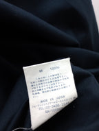 45R  フォーティファイブアール  フリル バンドカラー シャツ 長袖 ワンピース  ダークネイビー 2 【中古】