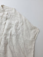 25SS evam eva エヴァムエヴァ linen wide shirt リネンワイドシャツ 生成り M(12M＋3912)【中古】