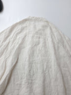 25SS evam eva エヴァムエヴァ linen wide shirt リネンワイドシャツ 生成り M(12M＋3912)【中古】