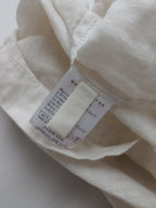 25SS evam eva エヴァムエヴァ linen wide shirt リネンワイドシャツ 生成り M(12M＋3912)【中古】