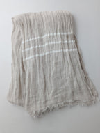 LAPUAN KANKURIT ラプアン カンクリ  リネン  麻 100％ 大判 ストール 生成り  (23M＋3024) 【中古】