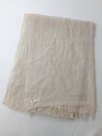 Babaghuri ババグーリ 大判 ストール 生成り  (23M＋3792)【中古】