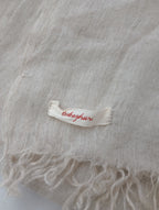 Babaghuri ババグーリ 大判 ストール 生成り  (23M＋3792)【中古】