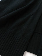 Marimekko マリメッコ PIHTA SOLID KNIT CARDIGAN ニットカーディガン 黒 ブラック S  【中古】