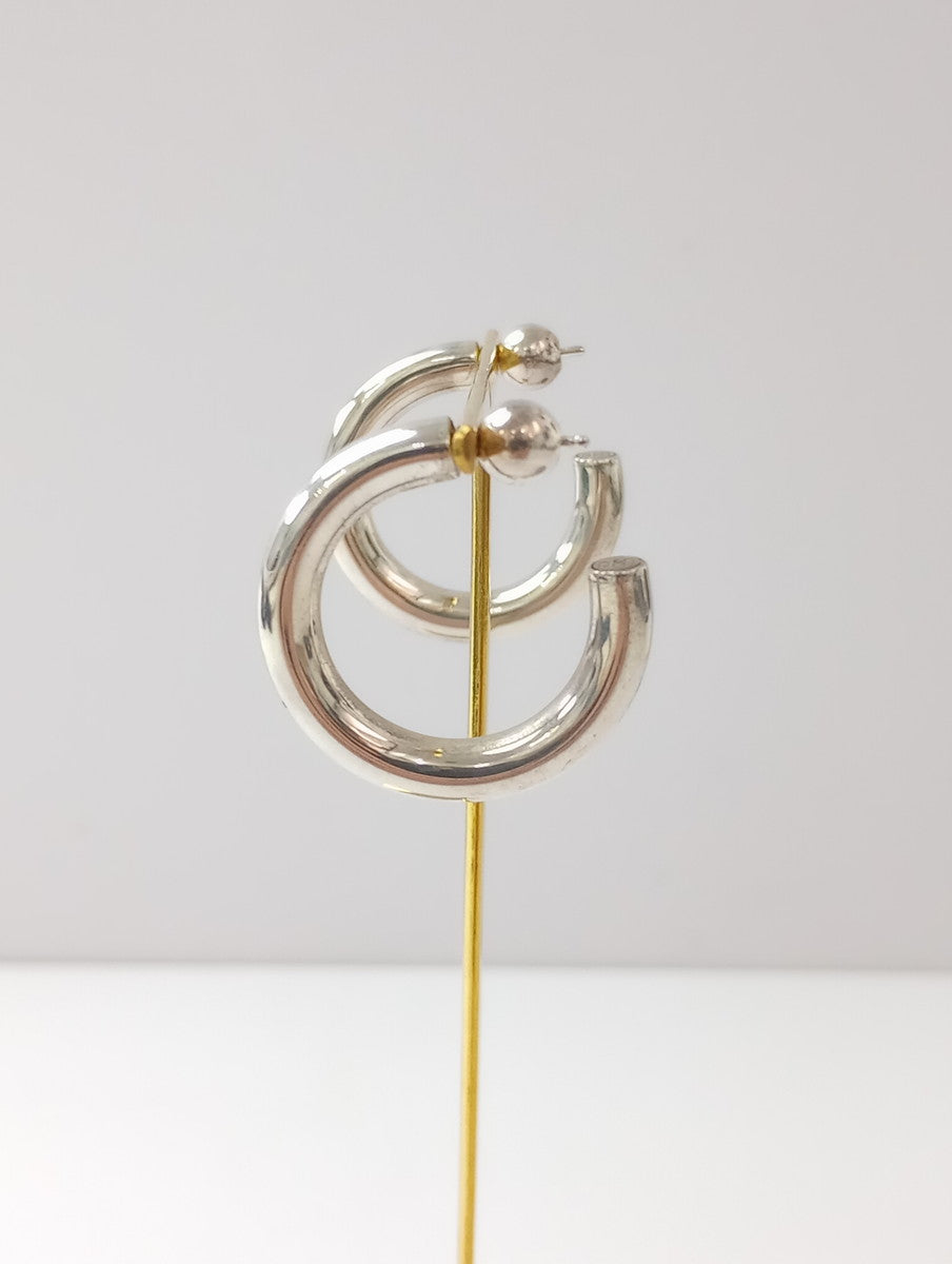 SOPHIE BUHAI  ソフィー ブハイ  Medium Everyday Hoops フープ ピアス  シルバー  【中古】