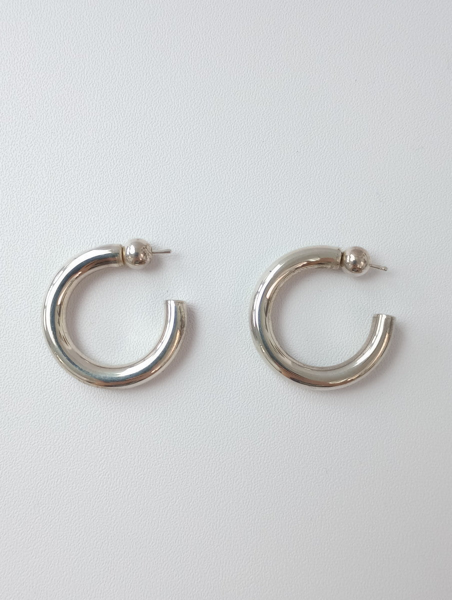 SOPHIE BUHAI  ソフィー ブハイ  Medium Everyday Hoops フープ ピアス  シルバー  【中古】