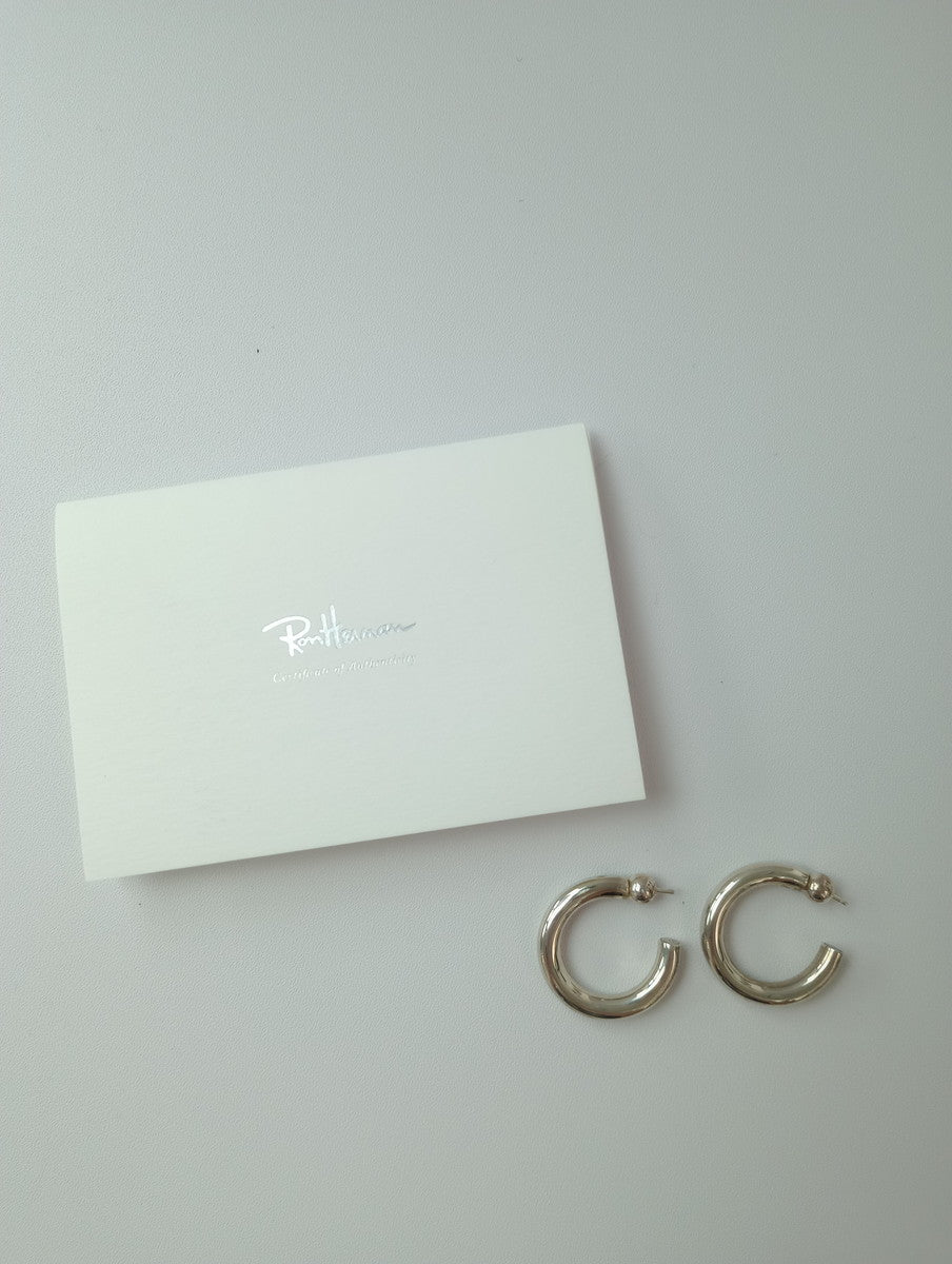 SOPHIE BUHAI  ソフィー ブハイ  Medium Everyday Hoops フープ ピアス  シルバー  【中古】