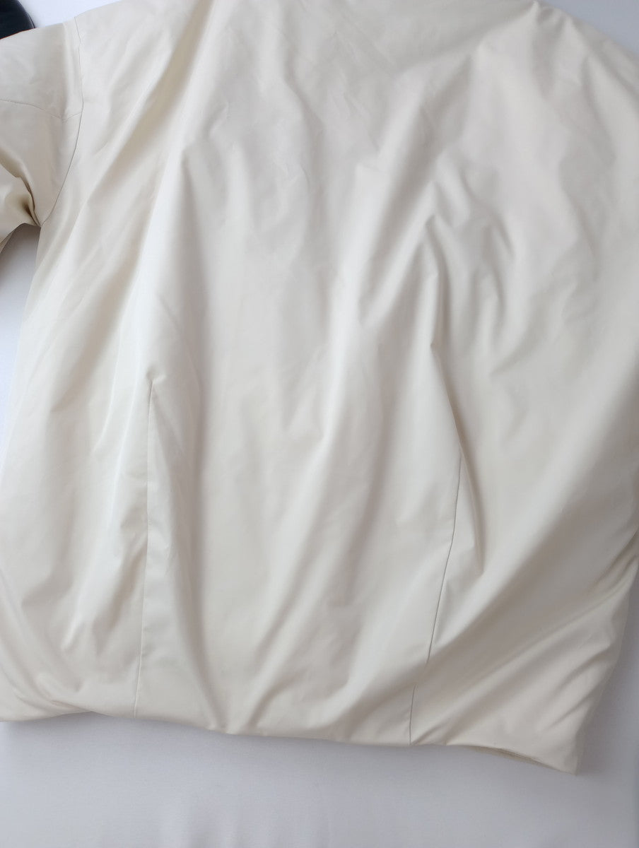 ARGUE アギュー DOWN FEATHER FOODIE BLOUSON ダウンフェザーフーディーブルゾン ジャケット アイボリー  【中古】