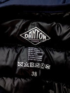 DANTON ダントン ノーカラー ダウンジャケット ネイビー 38  【中古】