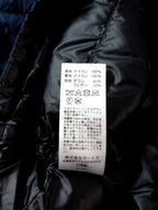 DANTON ダントン ノーカラー ダウンジャケット ネイビー 38  【中古】