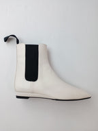 新品 quartierglam カルチェグラム サイドゴア ブーツ 靴   白  38 【中古】