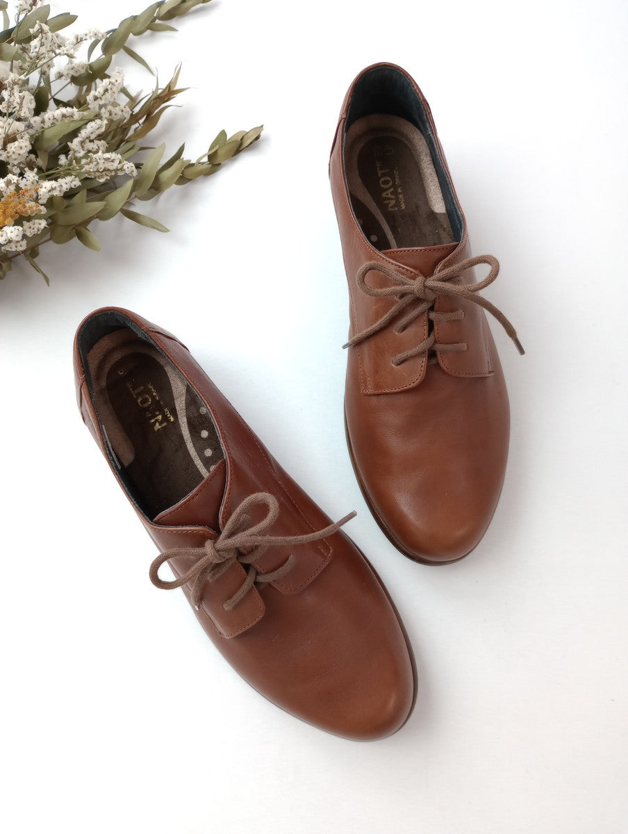 NAOT ナオト KEDMA Soft Chestnut レースアップ シューズ 靴 ブラウン  【中古】