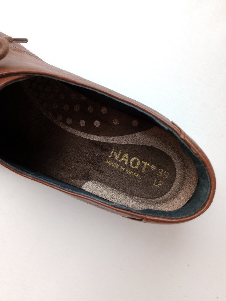 NAOT ナオト KEDMA Soft Chestnut レースアップ シューズ 靴 ブラウン  【中古】