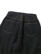 YAECA ヤエカ WIDE STRAIGHT 11-13B ワイド ストレート デニムパンツ  ネイビー 【中古】