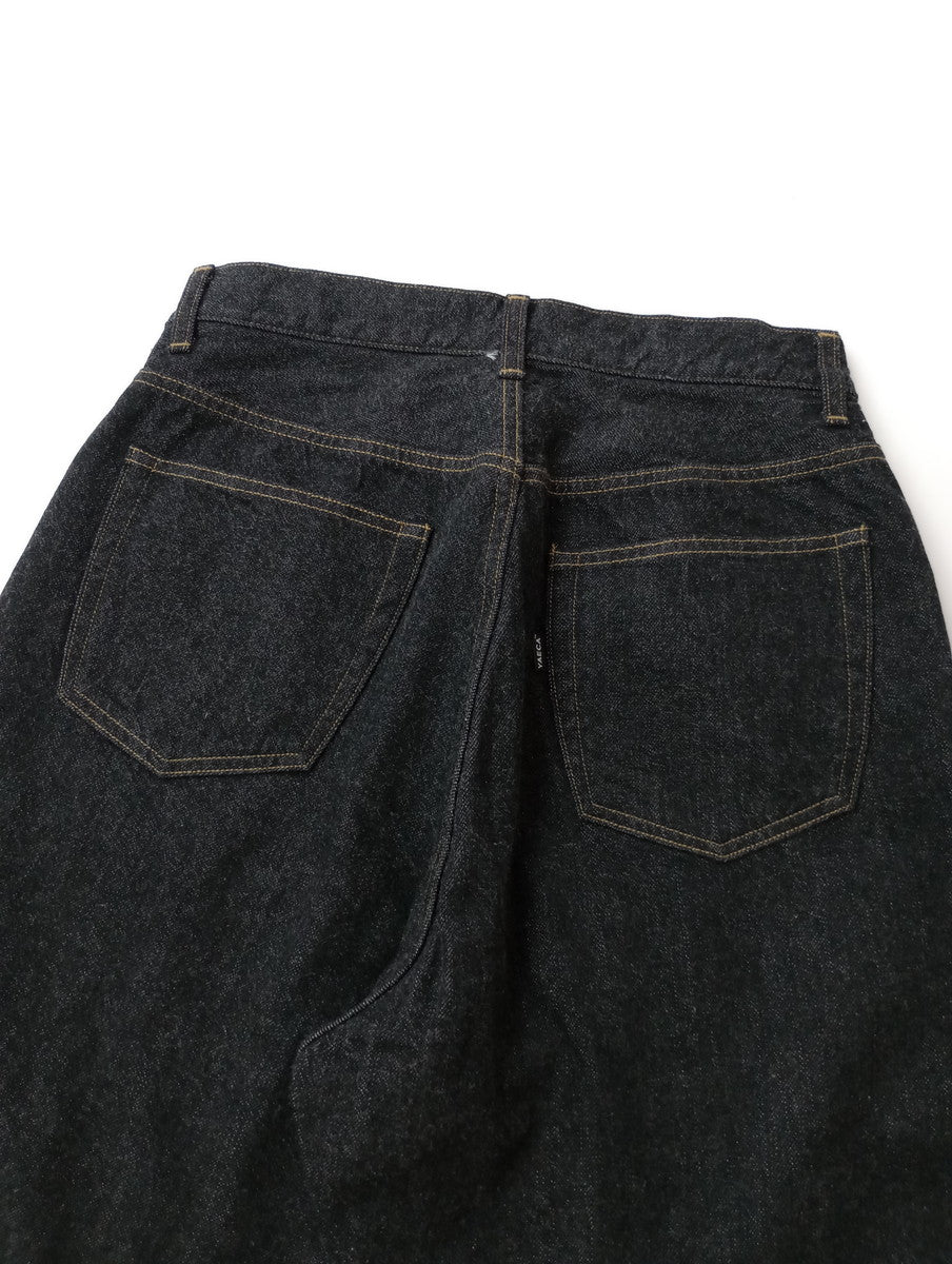 YAECA ヤエカ WIDE STRAIGHT 11-13B ワイド ストレート デニムパンツ  ネイビー 【中古】
