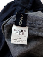 BONNY WOVEN ボニーウーブン BOW TIE BLOUSE デニム ボウタイ ブラウス 長袖 トップス ネイビー  【中古】