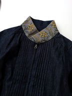 LOKITHO × JAPAN DENIM ロキト ジャパンデニム EMBROIDERY BLOUSON エンブロイダリー デニム ブルゾン ジャケット ネイビー 【中古】