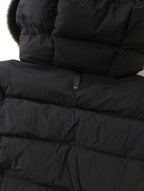 MACKAGE マッカージュ CALLA-BX フォックスファー ロング ダウン コート  ネイビー 黒 ブラック   S/P  【中古】