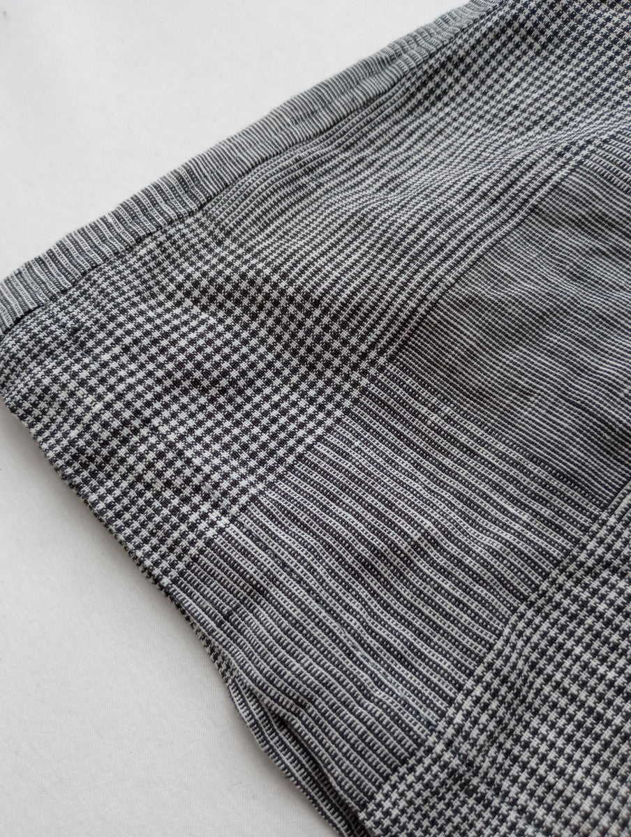 新品 TISSU ティシュ カーゴ グレン  チェック  ワンピース  白黒