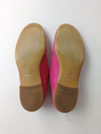 que shoes キューシューズ スエード レザーシューズ スリッポン ピンク M  【中古】