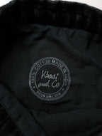 khadi and co BESS NIELSEN カディーアンドコー ベスニールセン ベルベット 巾着 バッグ 刺繍 黒 ブラック【中古】