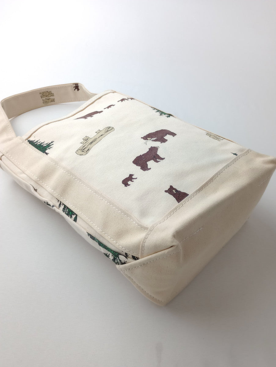 TEMBEA テンベア BEAR バケット トートバッグ くま アイボリー  【中古】