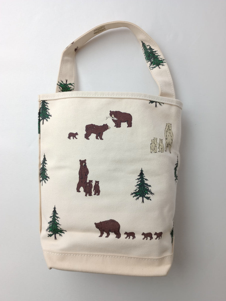 TEMBEA テンベア BEAR バケット トートバッグ くま アイボリー  【中古】