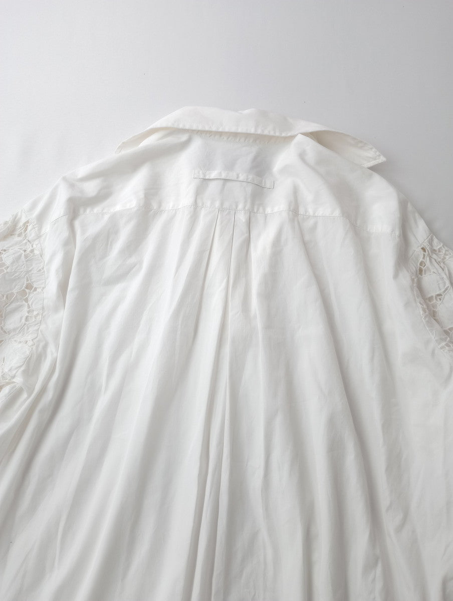 TICCA ティッカ コットンレース パフスリーブ ワンピース 白 ホワイト (15M＋4796) 【中古】