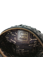 JAMIN PUECH ジャマンピュエッシュ ふくろうショルダーバッグ アニマル  黒 ブラック グレージュ 【中古】