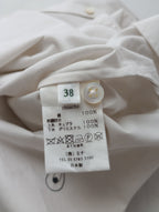 minaperhonen ミナペルホネン choucho ブラウス コットン シャツ 長袖 白 38  【中古】
