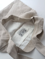 R&D.M.Co- オールドマンズテーラー GOOD  OLD DAYS CANVAS LINEN BAG リネン 麻 100％ショルダーバッグ 生成り 【中古】