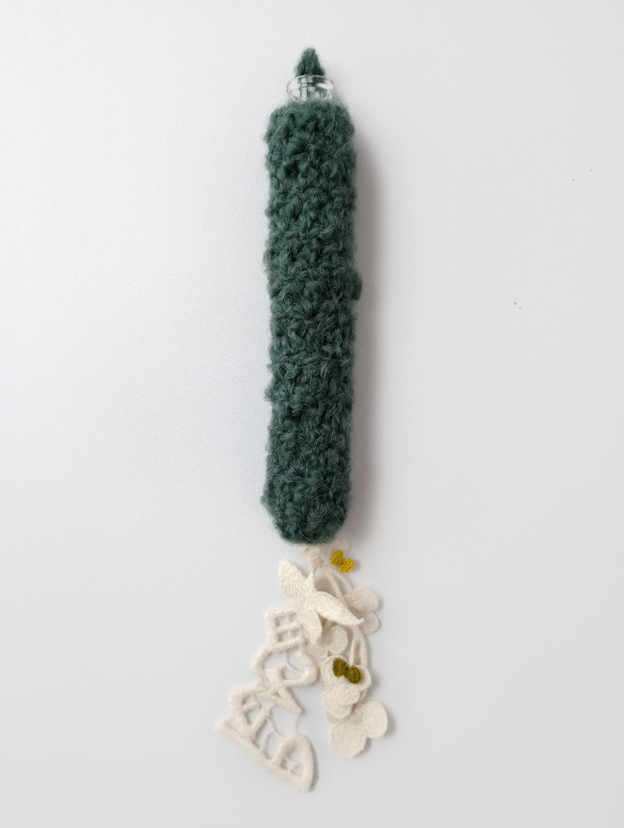 mina perhonen ミナペルホネン Kaoru Yokoo  横尾 香央留 forest parade —輪挿し カーキグリーン  【中古】