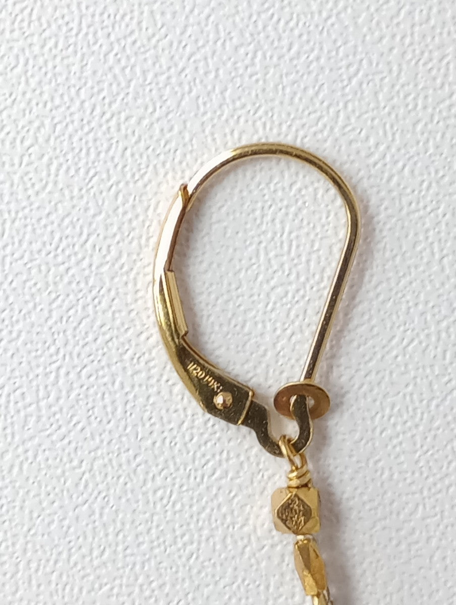semeno セメノ ピアス  ライトブルー ゴールド 【中古】