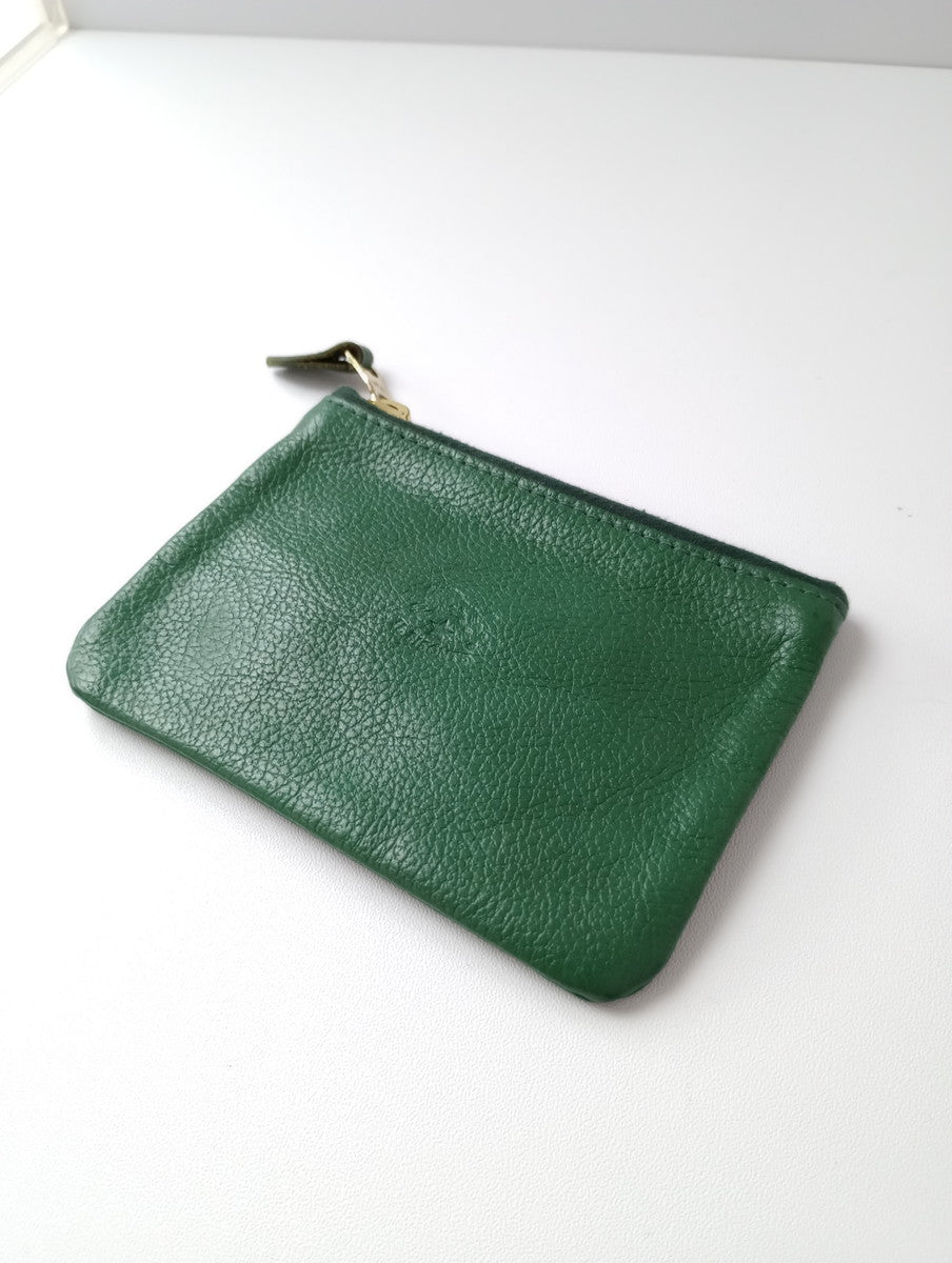 IL BISONTE イルビゾンテ レザー コインケース グリーン 【中古】