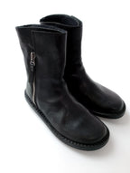 trippen トリッペン Deer f  black-waw/black-sft  サイド シップ レザーブーツ 靴  黒 ブラック 37  【中古】