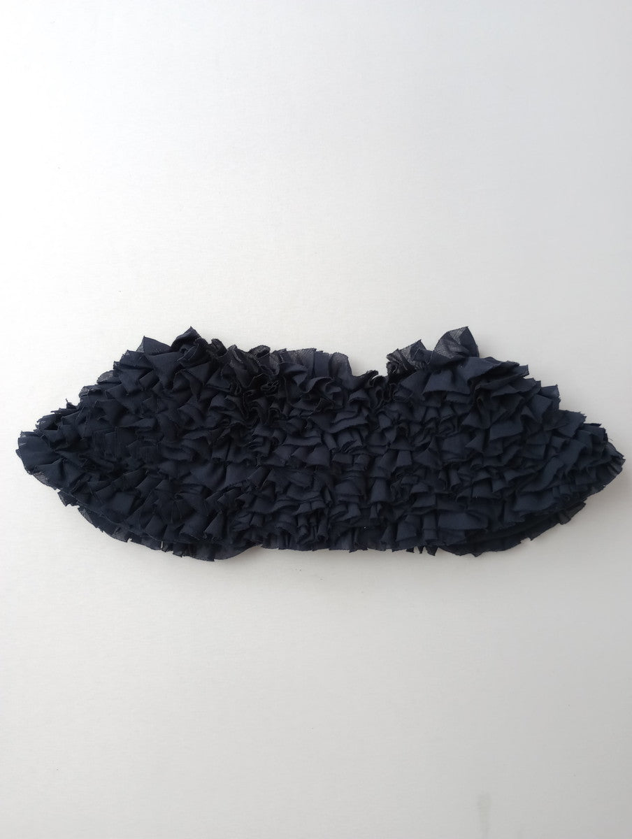 新品 R&D. M. Co-  オールドマンズテーラー  FRILL COLLAR フリルカラー 付け襟  ネイビー 【中古】