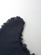 新品 R&D. M. Co-  オールドマンズテーラー  FRILL COLLAR フリルカラー 付け襟  ネイビー 【中古】